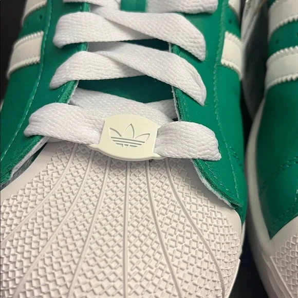 Adidas Superstar II Shoes Sneakers JI3076 new green white Mens Size 11.5 - Picture 8 of 14